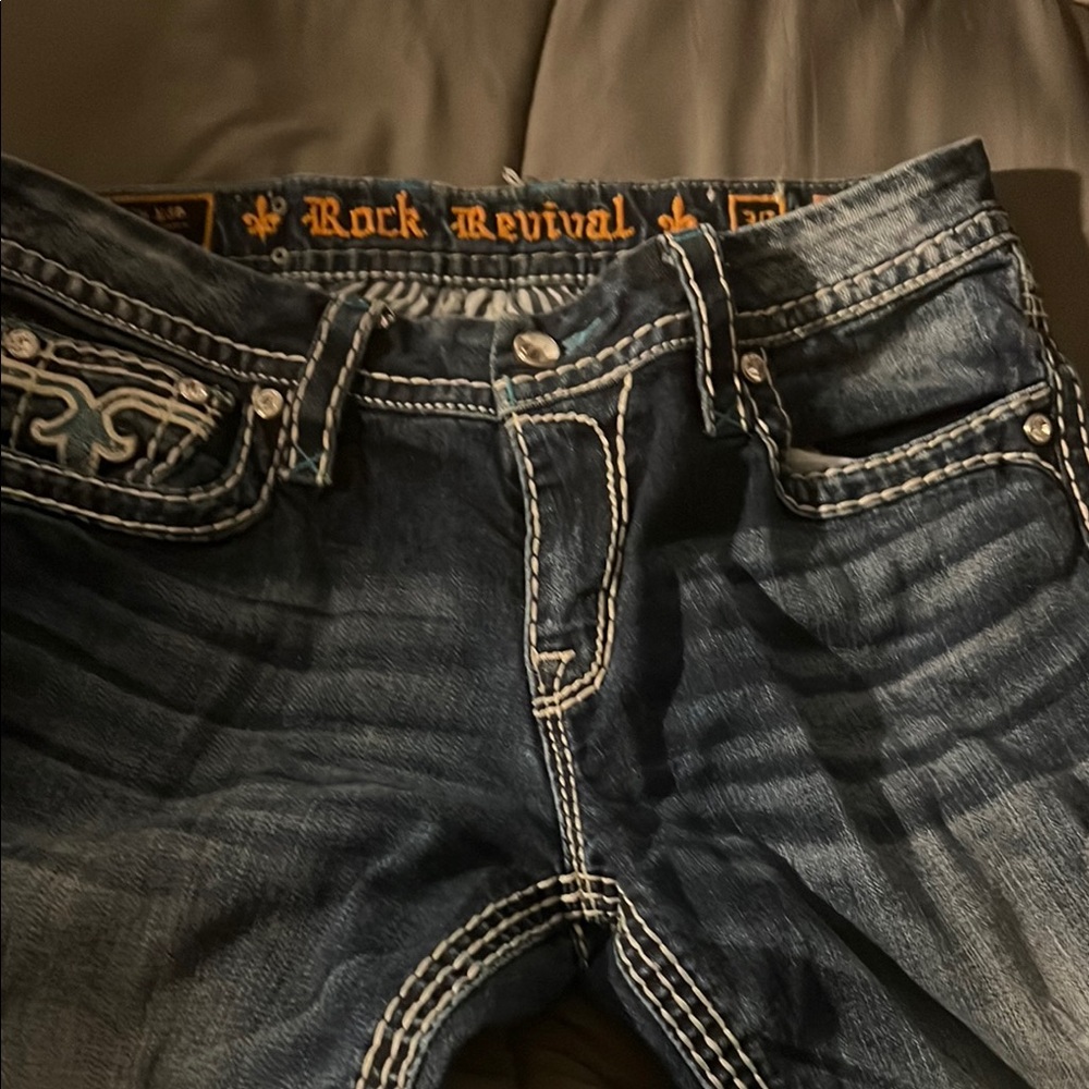 Rock Revival Blue Jeans